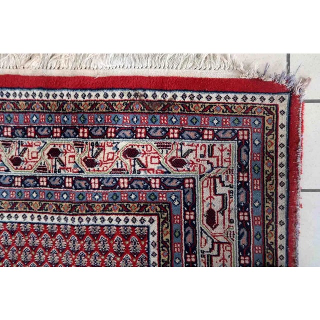 1970s Handmade Vintage Indian Seraband Rug 6.6' X 8.2' For Sale - Image 11 of 13