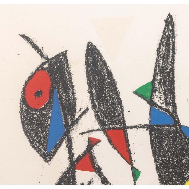 Contemporary Joan Miro "Lithograph Ix" Lithograph, 1975 For Sale - Image 3 of 10