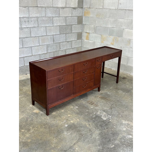 A rare combination dresser/ vanity by Frode Holm and sold through Illums Bolighus. Very cool piece with a nice blend of...