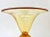 Alberto Donà Modern Italian Gold Honeycomb Murano Glass Round Conical Hourglass Double Vase For Sale - Image 4 of 11