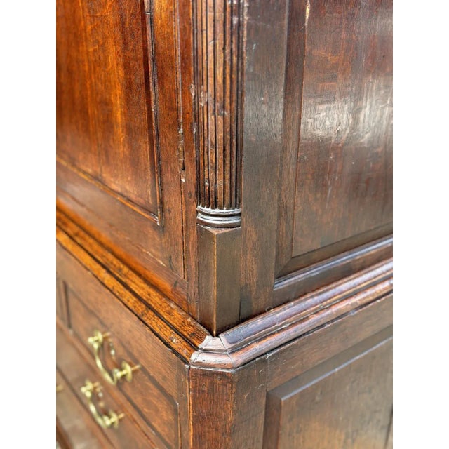 18th Century George Iii Period Oak Housekeepers Cupboard, 1790 For Sale - Image 11 of 13