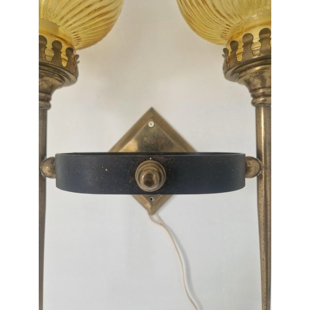 Mid-Century Wall Lamp in the style of Gio Ponti, 1960s For Sale - Image 10 of 13