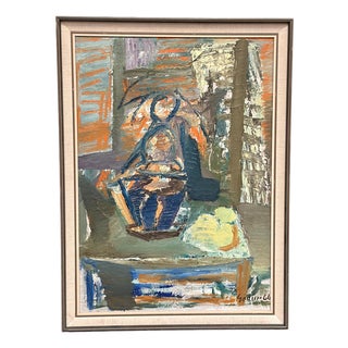 Ragnar Godin, Still Life, 1960s, Oil on Panel, Framed For Sale