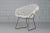 Diamond Chair Model 421 by Harry Bertoia (1915-1978) for Knoll International. Version, black frame, white seat basket,...