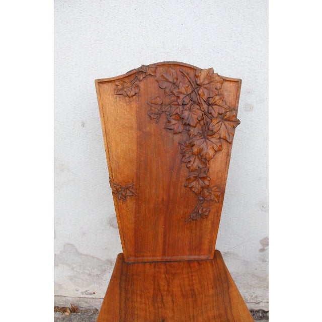 Art Nouveau Chair with Ivy Decoration, 1890s For Sale - Image 4 of 9