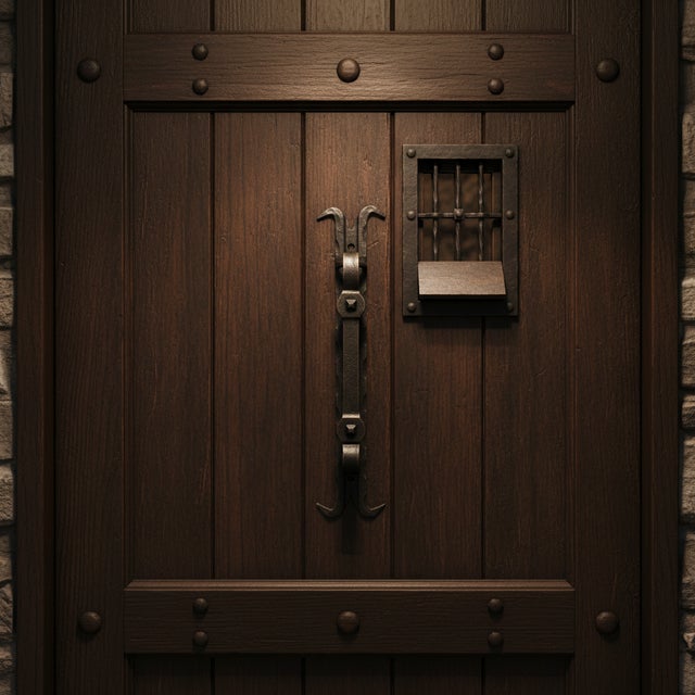 Interactive Historical Charm ⚜️ Step back in time with this extraordinary swinging drop pull handle and door knocker....