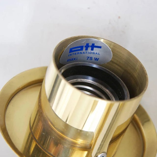 Large Brass Chandelier with 8-Arms from Interna, 1960s For Sale - Image 8 of 9