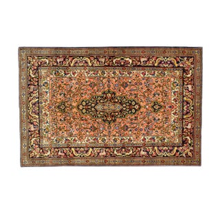 Vintage Silk Rug, 1960s For Sale