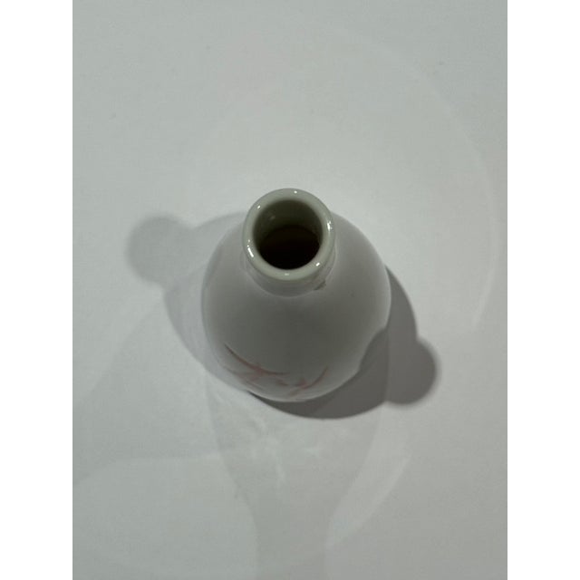 1960s 1960s Japanese White Porcelain Suntory "Sakura" Bud Vase / Sake Decanter For Sale - Image 5 of 6