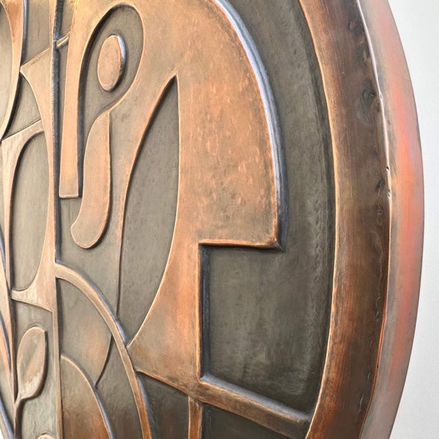 Abstract Geometric Metal Wall Relief Sculpture "Echo of Deco" by Jeremy Maronpot For Sale - Image 14 of 16