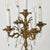 Incredible ornate Spanish brass and crystal table lamp. Floral Candelabra bases, curved details, and shining drop crystals...