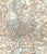 Antique map of city and surrounding areas of Rome from an Italian travel atlas. Combined shipping available, please inquire.
