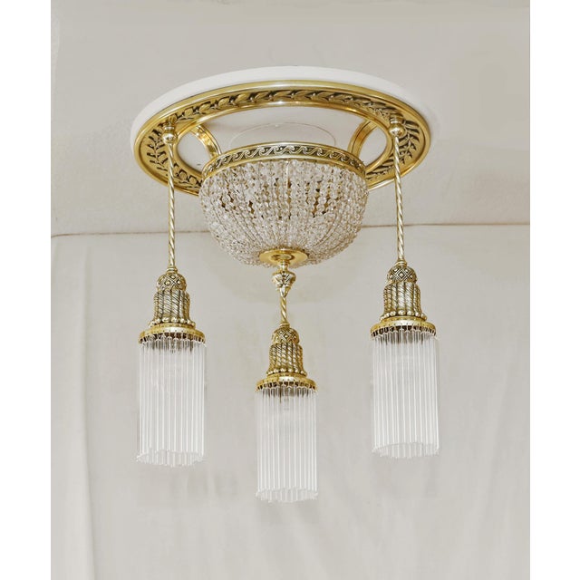 Art Nouveau Ceiling Lamp, 1890s For Sale - Image 11 of 11