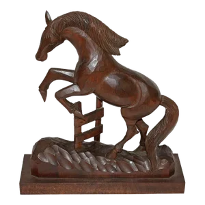 Amazing Hand-Carved Wood Horse