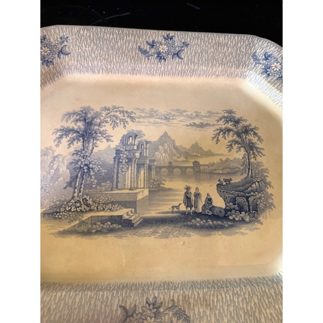 Mid 19th Century Corinth Ironstone Extra Large Platter by James Edwards For Sale - Image 9 of 12