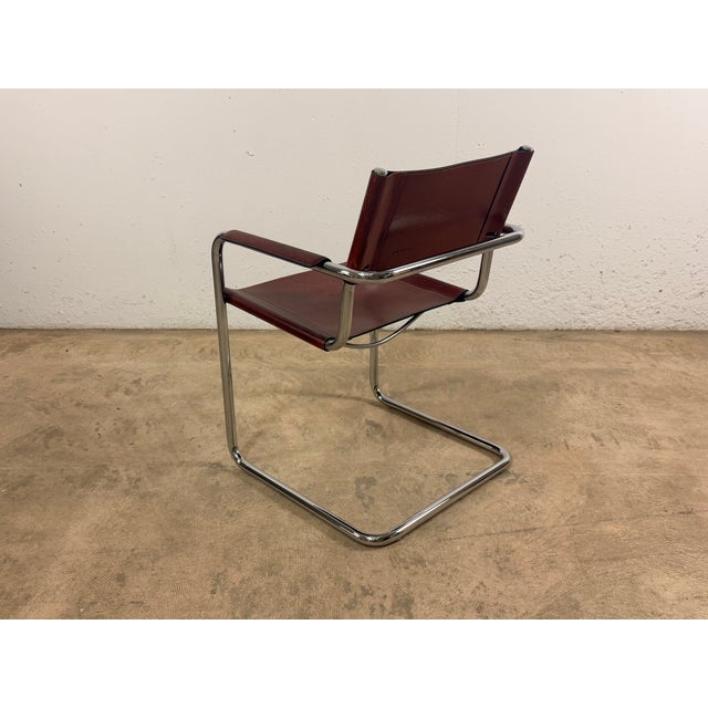 1970s MG5 Cantilever Chair in Leather by Mart Stam for Matteo Grassi, 1970s For Sale - Image 5 of 15