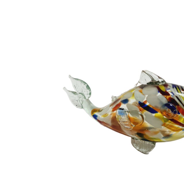 Glass Fish Glass Figurine, Poland, 1960s For Sale - Image 7 of 10