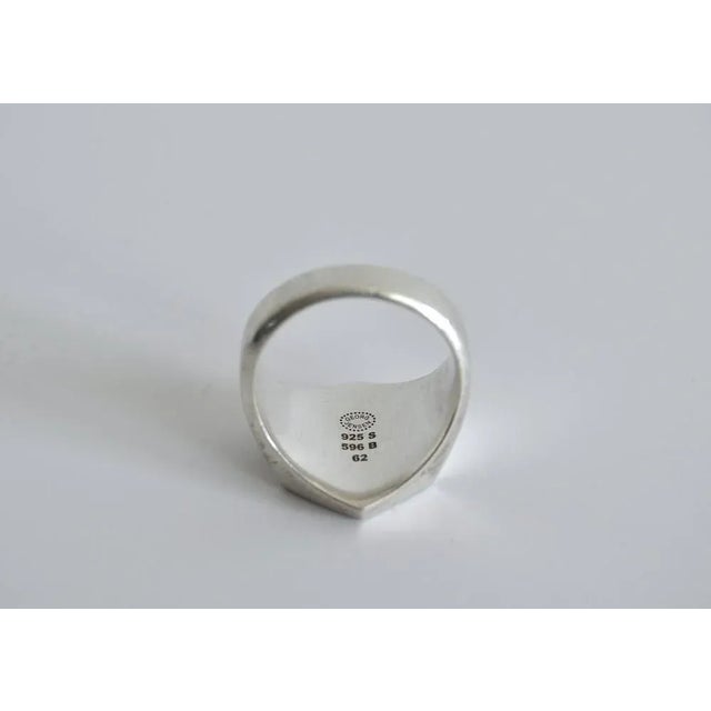 Sterling Silver Ring with Enamel by Georg Jensen, Denmark, 2014 For Sale - Image 5 of 11