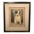1920s Kurt Meyer-Eberhardt Signed Original Wire Fox Terrier Etching Framed For Sale