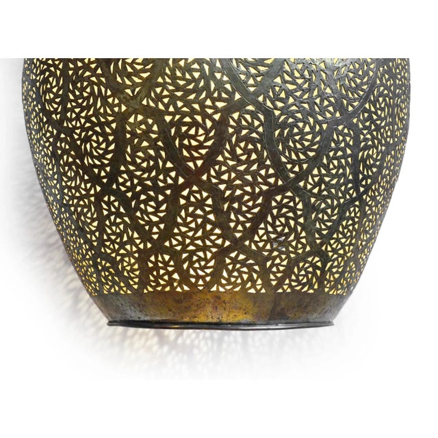 Vintage Dasha Brass Egg Indian Pendant Light For Sale In Los Angeles - Image 6 of 8