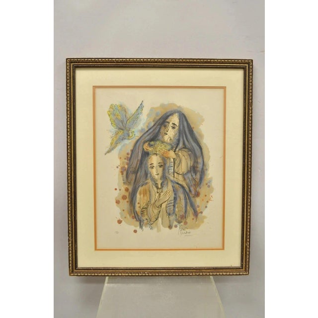 Reuven Rubin Story of David 1971 Signed & Numbered Lithograph Print Judaica Art For Sale - Image 11 of 11