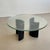Black Coffee Table in Cast Glass and Travertine from Heinz Lilienthal, 1970 For Sale - Image 8 of 8