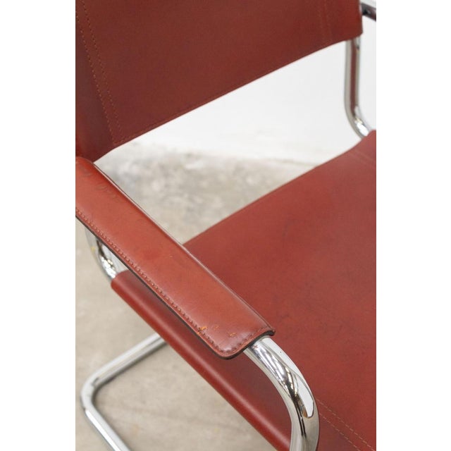 vintage Leather Chairs by Matteo Grassi, 1980s, Set of 3 For Sale - Image 13 of 18