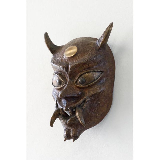 Isamu Noguchi Bronze Oni Mask by Splady Art Studios For Sale - Image 4 of 7
