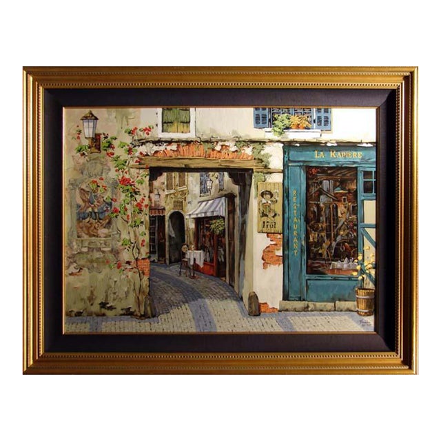 Viktor Shvaiko "La Rapiere" Framed Canvas Hand Signed Fine Art, Make Offer For Sale