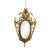 Vintage Bronze Lantern With Etched Glass Panels For Sale