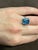 5.8 Carat Finest Blue Topaz Diamond Platinum Ring Estate For Sale - Image 13 of 18