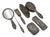 Antique Repoussé Frisiertisch Set in Sterling Silber from Tiffany & Co., 1890s, Set of 7 For Sale