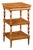 French Burled Walnut Three-Tiered Trolley with Butterfly Veneer, circa 1870 For Sale