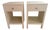 Pair Linen Wrapped Made Goods Maris Nighstands For Sale
