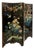 Coromandel Black Lacquered 4-Panel Screen For Sale