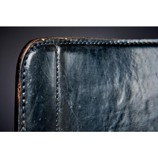 Black Leather Chairs by Tito Agnoli for Matteo Grassi, Italy, 1980s, Set of 2 For Sale - Image 13 of 15