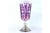 Purple Burgundy Cut Glass Jug on Silver Base with Frieze For Sale - Image 8 of 8