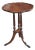 Mersman Mid Century Mahogany Scalloped Fluted Pie Crust Pedestal Stand Table For Sale