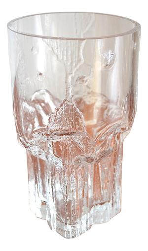 Large Finnish Glass Vase by Tapio Wirkkala for Iittala, 1960s