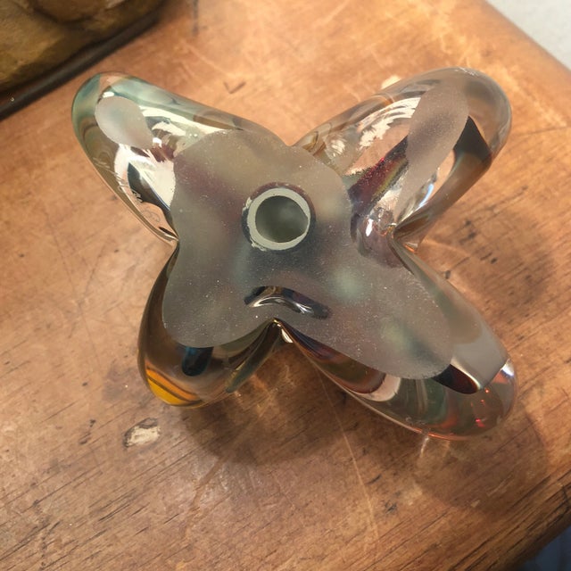 1970s 1970s Art Glass Paper Weight For Sale - Image 5 of 6