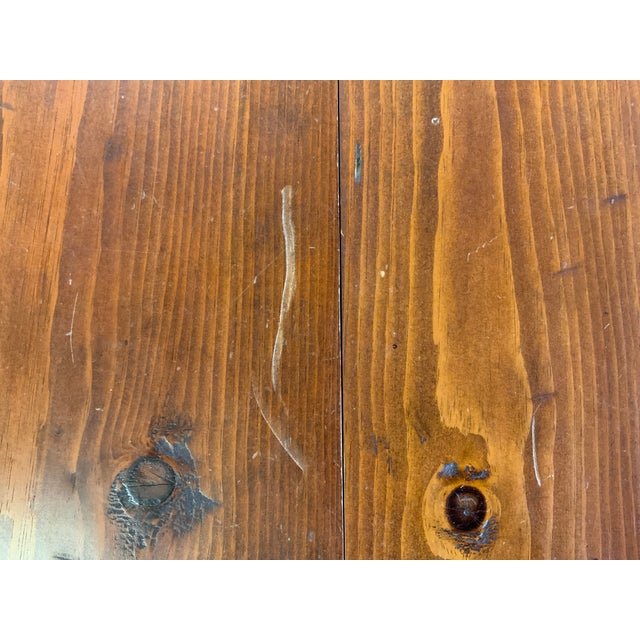 20th Century Harvest Table Reproduction of Antique For Sale - Image 4 of 9