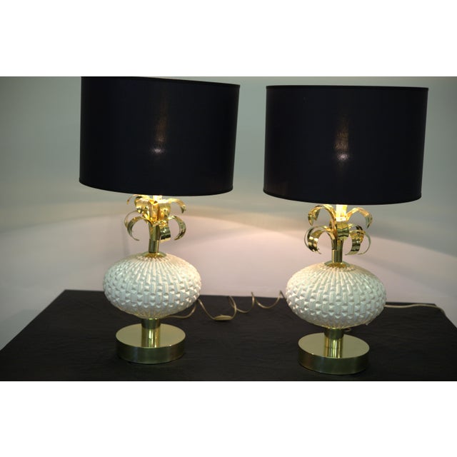 Murano Glass Table Lamps by Murano for Murano, Set of 2, in New conditions. Designed from 2000 European Plug (up to 250V).