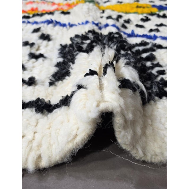 Abstract Azilal Berber Moroccan Rug - 8.3 X 5.8 Ft For Sale - Image 3 of 8