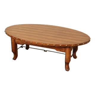 Bausman & Company Oval Top Coffee Table For Sale
