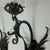 1920s Hand Hammered Iron Dragons Wall Sconces - a Pair For Sale In West Palm - Image 6 of 9