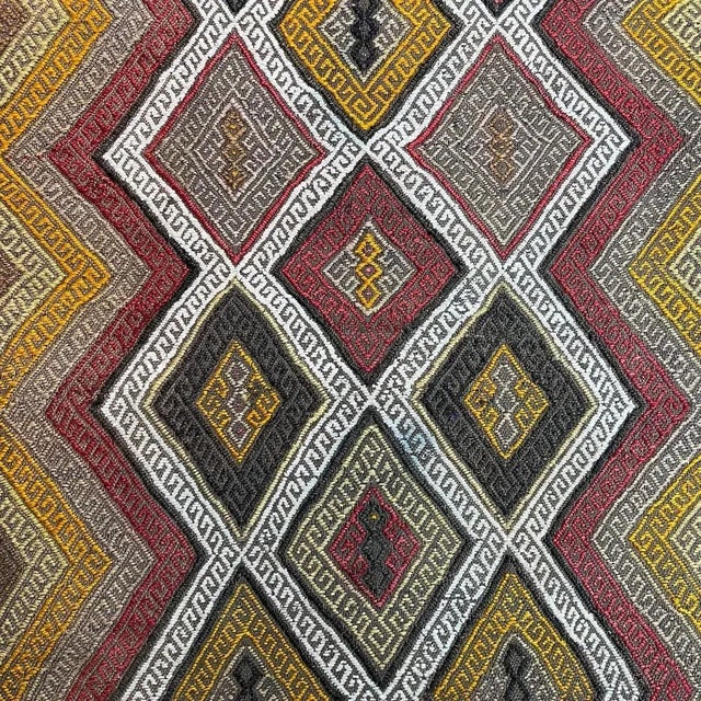 1960s Small Anatolian Turkish Kilim Rug For Sale - Image 5 of 11