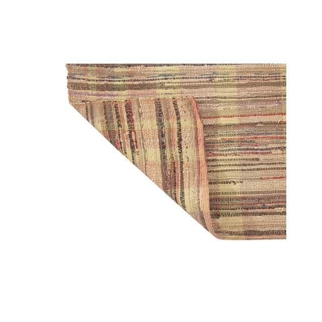 Small Vintage Decorative Rag Rug - 2`11" X 5`3" For Sale In Los Angeles - Image 6 of 6