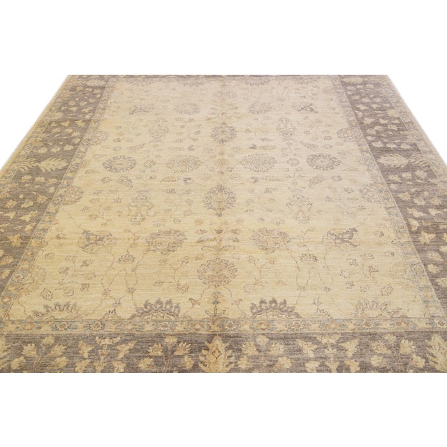 Elevate your space with this exquisite handmade rug from Peshawar, featuring a timeless palmette motif. Crafted from...