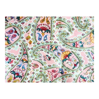 Mid 20th Century Vintage Cyrus Clark "Prelude" Polished Cotton Chintz Fabric- 17+ Yards at 54" Wide For Sale