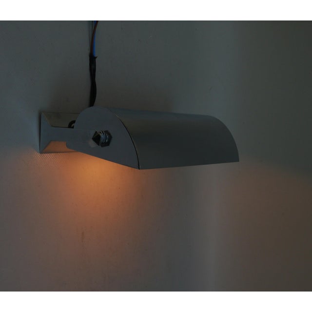 Metal Art Deco Minimalist Chrome-Plated Wall Lights, France, 1920s, Set of 2 For Sale - Image 7 of 16